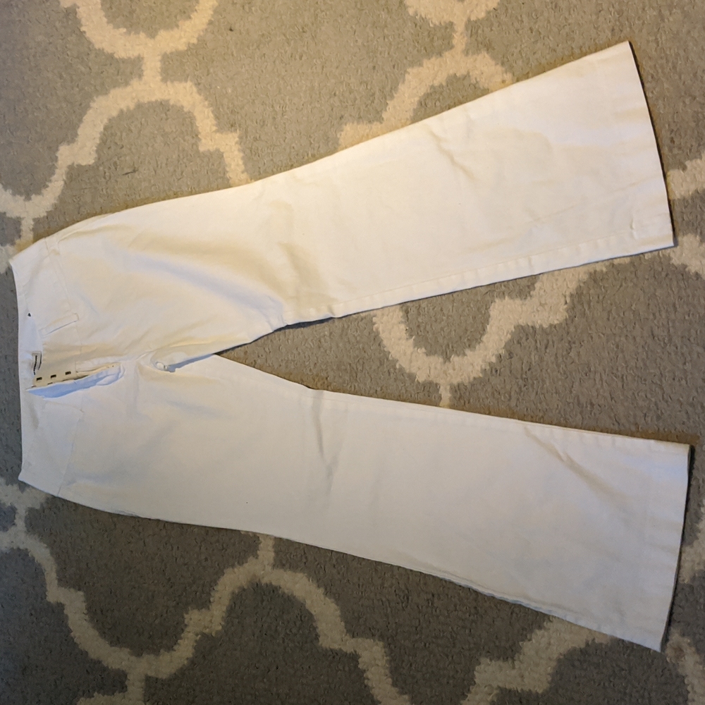 Express Editor White Wide Leg Pants size 4